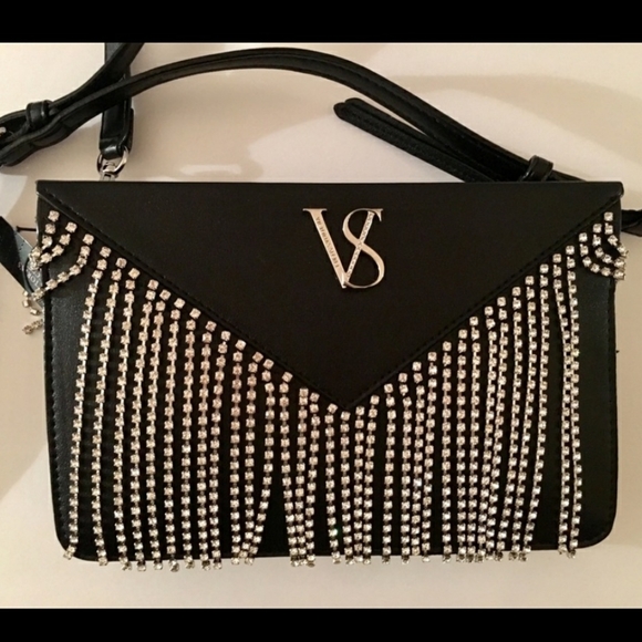 VS Rhinestone Fringe Glam Crossbody Bag - Picture 10 of 10